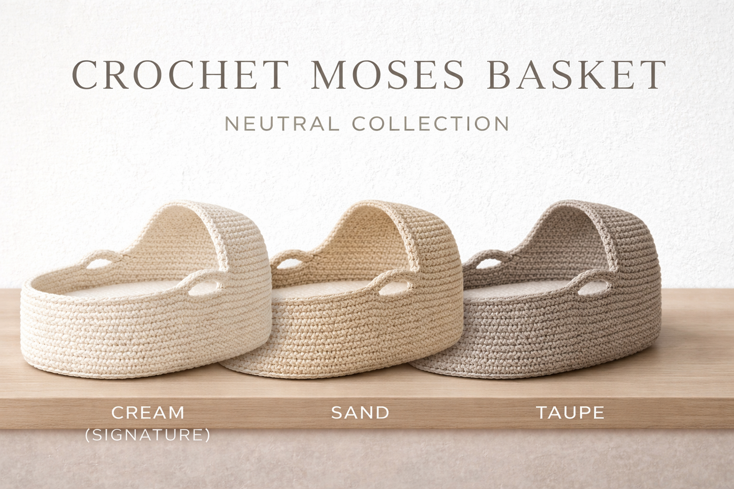 Handcrafted Heirloom Moses Basket | Portable Baby Lounger